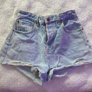 Distressed Jean Shorts